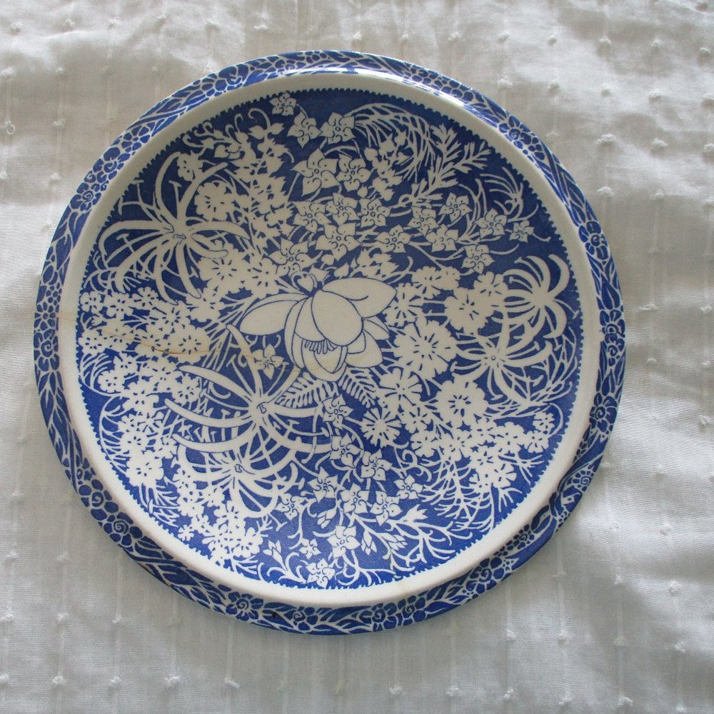 1940s Hawaiian Flowers serving plate